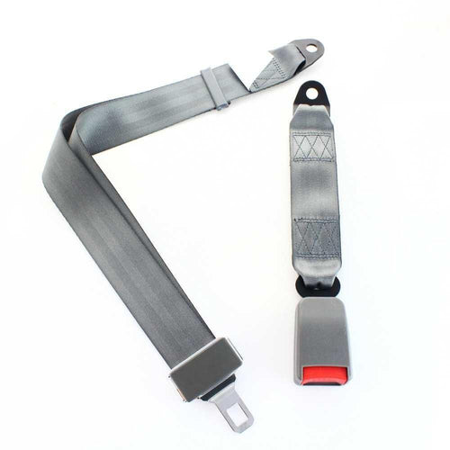 Planet Gates 200000488 Gray Universal 2 Point Car Auto Safety Seat Belt Seatbelt Extender Extension Belt Car Seat Belt Buckle Extender Strap Non-Retractable