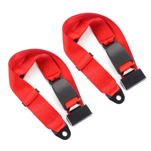 Planet Gates 200000488 Red 3C Certificate Safety Belt Vehicle Automotive Car Extension Extender Strap Safety Belt Adjustable Seat Belt Black Universal 2kit