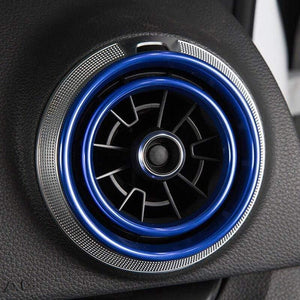Planet Gates 200000670 4Pc AC Air Condition Vent Outlet Inner And Outer Ring Replacement Cover Trim For Audi A3 S3 Q2 2013-2019 Car Styling Accessories