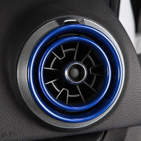 Planet Gates 200000670 4Pc AC Air Condition Vent Outlet Inner And Outer Ring Replacement Cover Trim For Audi A3 S3 Q2 2013-2019 Car Styling Accessories