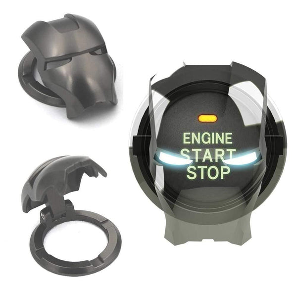Planet Gates 200000670 Auto Engine Ignition Start Stop Button Ring Circle Cover Iron Man Car Interior Accessories For Bmw E90 F10 F30 F20 Audi A4 B8