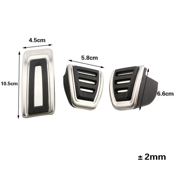 Planet Gates 200000670 MT 3 Pcs Car Pedals Cap Foot Rest Cover Accelerator Brake Clutch For VW Golf 7 GTi MK7 Seat Leon Octavia A7 Rapid Audi A3 8V Passat VIII