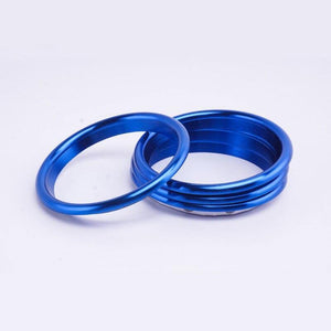 Planet Gates 200000670 Outer Ring Blue 4Pc AC Air Condition Vent Outlet Inner And Outer Ring Replacement Cover Trim For Audi A3 S3 Q2 2013-2019 Car Styling Accessories