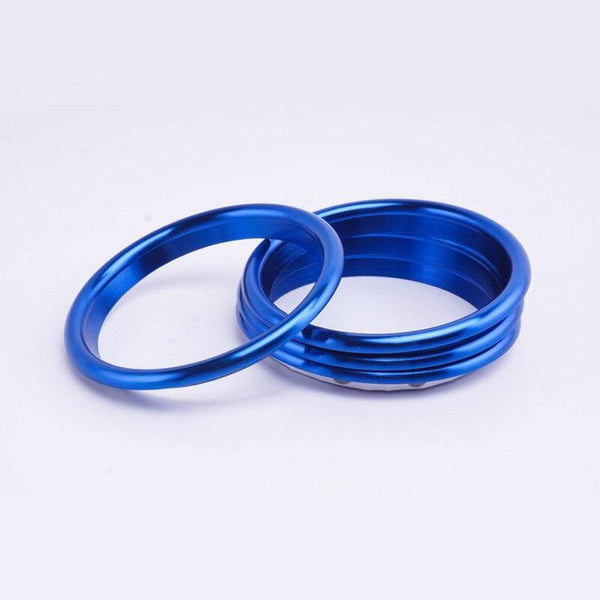 Planet Gates 200000670 Outer Ring Blue 4Pc AC Air Condition Vent Outlet Inner And Outer Ring Replacement Cover Trim For Audi A3 S3 Q2 2013-2019 Car Styling Accessories