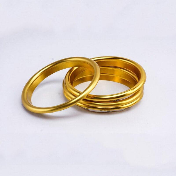 Planet Gates 200000670 Outer Ring Gold 4Pc AC Air Condition Vent Outlet Inner And Outer Ring Replacement Cover Trim For Audi A3 S3 Q2 2013-2019 Car Styling Accessories