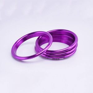 Planet Gates 200000670 Outer Ring Purple 4Pc AC Air Condition Vent Outlet Inner And Outer Ring Replacement Cover Trim For Audi A3 S3 Q2 2013-2019 Car Styling Accessories