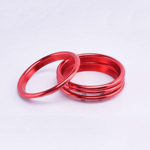 Planet Gates 200000670 Outer Ring Red 4Pc AC Air Condition Vent Outlet Inner And Outer Ring Replacement Cover Trim For Audi A3 S3 Q2 2013-2019 Car Styling Accessories