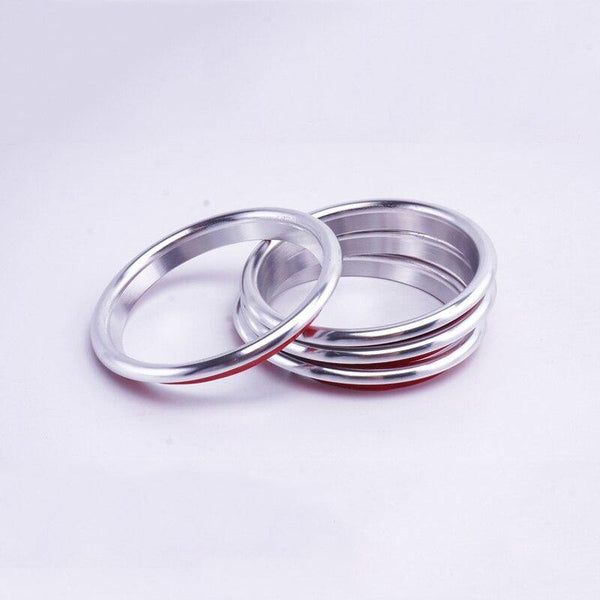 Planet Gates 200000670 Outer Ring Silver 4Pc AC Air Condition Vent Outlet Inner And Outer Ring Replacement Cover Trim For Audi A3 S3 Q2 2013-2019 Car Styling Accessories