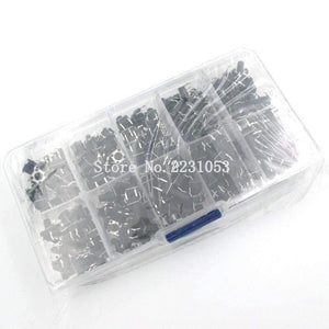 Planet Gates 200001056 10 Models 200pcs 6*6 Tact Switch Tactile Push Button Switch Kit, Height: 4.3MM~13MM DIP 4P Micro Switch 6x6 Key Switch