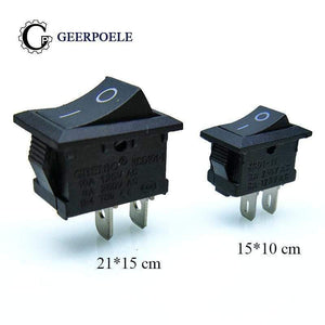 Planet Gates 200001056 10 Pcs/lot KCD1 2 Pin 250V 3A SPST Black Boat Switch 21*15/15*10 Snap-in ON OFF Rocker Position Switch