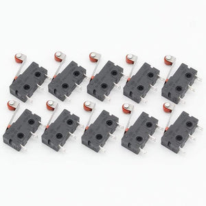 Planet Gates 200001056 10 Pcs Mini Micro Limit Switch Roller Lever Arm SPDT Snap Action LOT