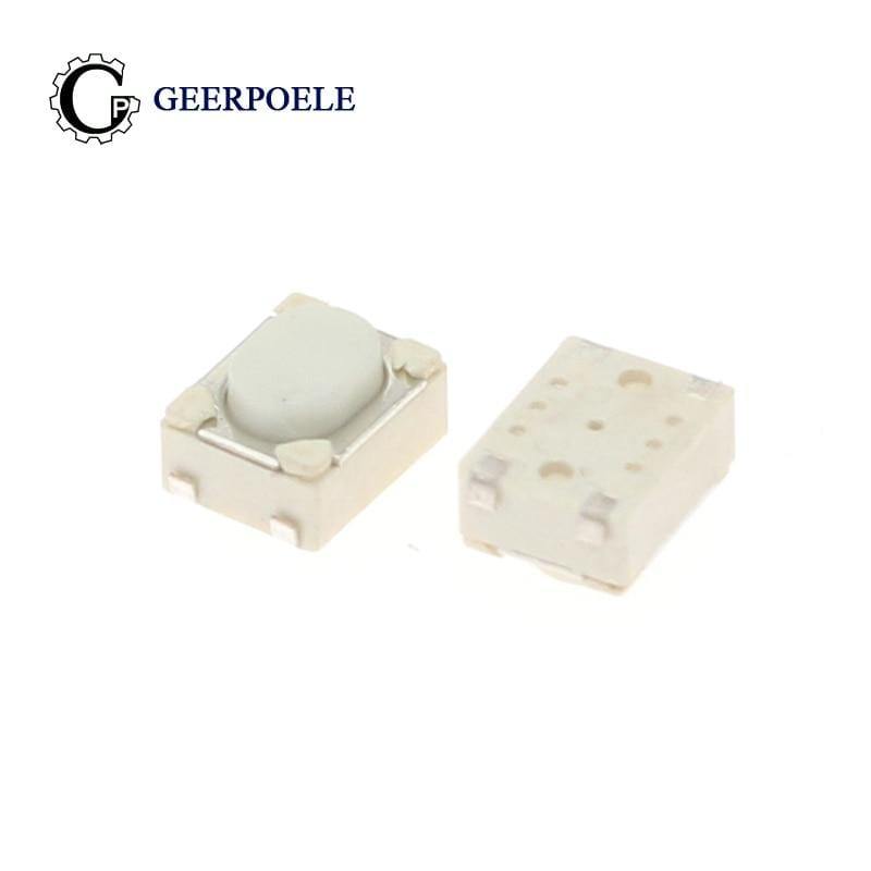 Planet Gates 200001056 100 Pcs/lot 3.2*4.2*2.5 Bent Foot/SMT 12V 0.05A Push Button Switch Metal Tactile Micro Tact Touch Switch