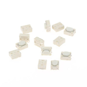 Planet Gates 200001056 100 Pcs/lot 3.2*4.2*2.5 Bent Foot/SMT 12V 0.05A Push Button Switch Metal Tactile Micro Tact Touch Switch