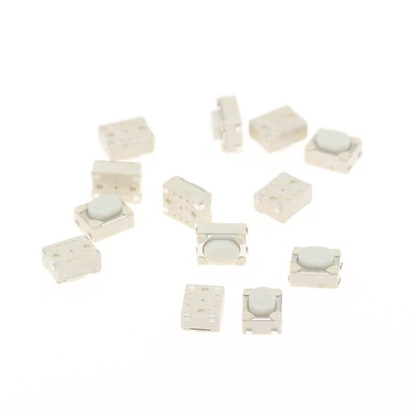 Planet Gates 200001056 100 Pcs/lot 3.2*4.2*2.5 Bent Foot/SMT 12V 0.05A Push Button Switch Metal Tactile Micro Tact Touch Switch