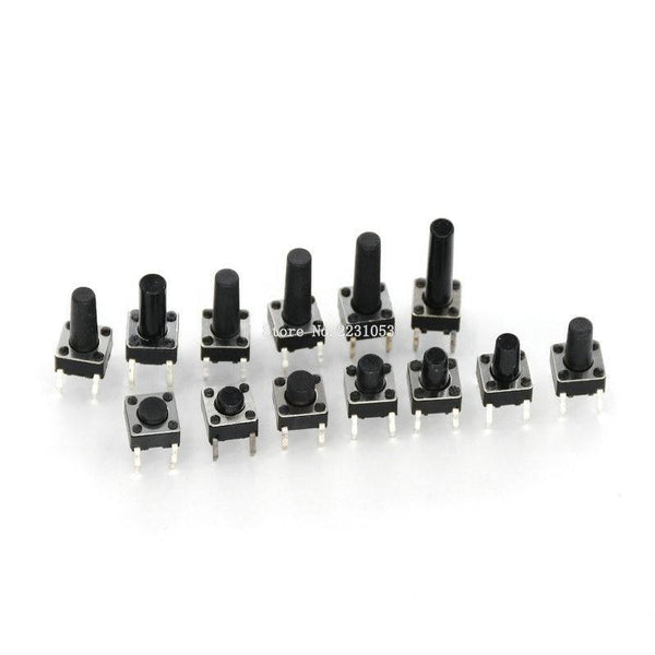 Planet Gates 200001056 100PCS 6*6*4.3mm 5mm 6 7 8 9 10 11 12 13 14 15 16 17 6X6 4Pin Tactile Tact Push Button Micro Switch Self-reset DIP Switches