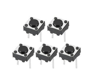 Planet Gates 200001056 100PCS Middle 2pin 6x6x4.3/5/6/7/8/9/10 Mm Switch Tactile Push Button Switches 6x6x4.3mm 6x6x5mm 6x6x6mm 6x6x7mm 6x6x8mm 6x6x9mm