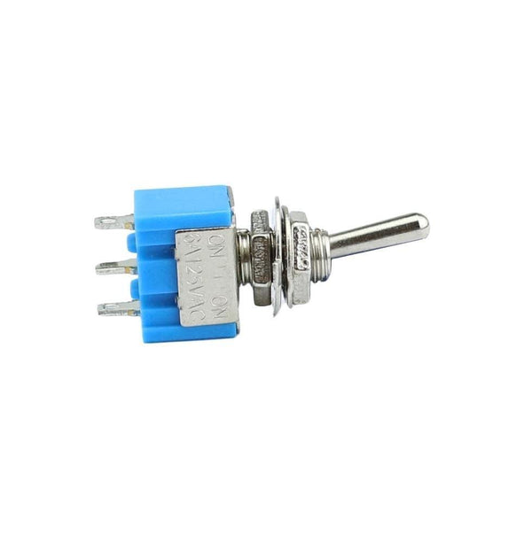 Planet Gates 200001056 10pc/LOT Blue Mini MTS-102 3-Pin SPDT ON-ON 6A 125VAC Miniature Toggle Switches  MTS-103 3-Pin  ON-OFF-ON