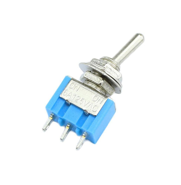 Planet Gates 200001056 10pc/LOT Blue Mini MTS-102 3-Pin SPDT ON-ON 6A 125VAC Miniature Toggle Switches  MTS-103 3-Pin  ON-OFF-ON