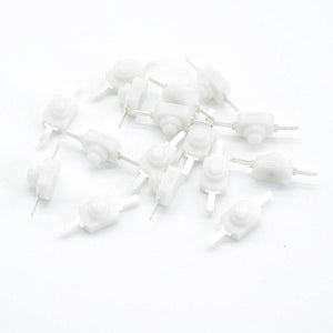 Planet Gates 200001056 10pcs 1A 30V DC 2A 250V White/Black Latching On Off Mini Torch Push Button Switch Hot Sale