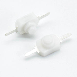 Planet Gates 200001056 10pcs 1A 30V DC 2A 250V White/Black Latching On Off Mini Torch Push Button Switch Hot Sale