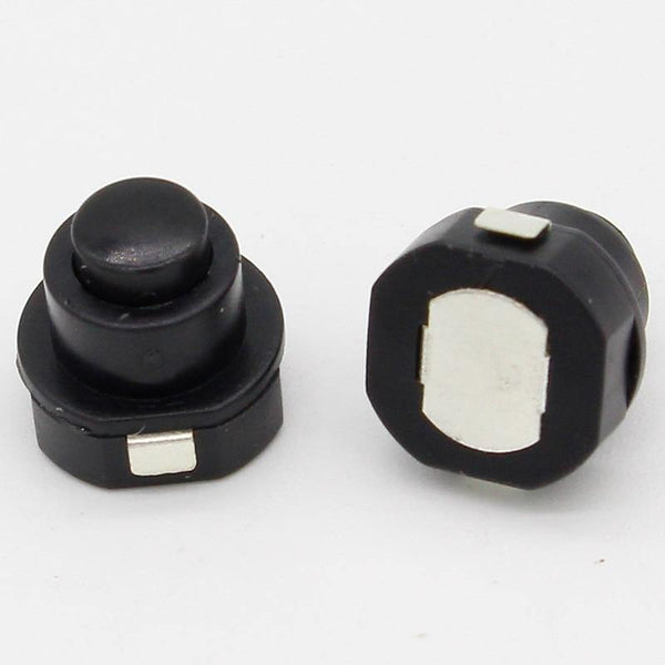 Planet Gates 200001056 10PCS A Lot Flashlight Torch Part Round Push Button Switch Black DC 30V 1A 10mm X 10mm (D*H)