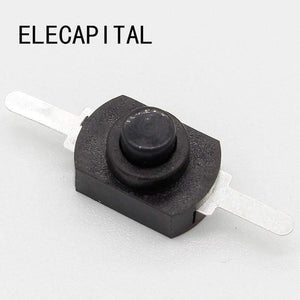 Planet Gates 200001056 10pcs DC 30V 1A Black On Off Mini Push Button Switch For Electric Torch