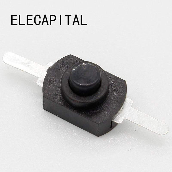 Planet Gates 200001056 10pcs DC 30V 1A Black On Off Mini Push Button Switch For Electric Torch