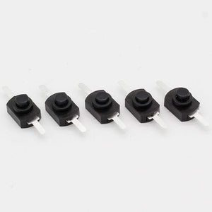 Planet Gates 200001056 10pcs DC 30V 1A Black On Off Mini Push Button Switch For Electric Torch