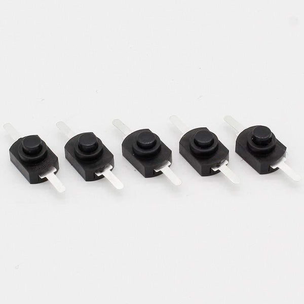 Planet Gates 200001056 10pcs DC 30V 1A Black On Off Mini Push Button Switch For Electric Torch