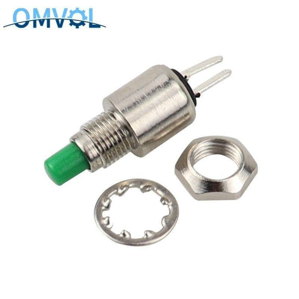 Planet Gates 200001056 10pcs green 10PCS 5mm spring return momentary micro push button switch DS-402