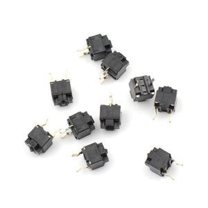Planet Gates 200001056 10pcs/lot Original Mouse Square Micro Switch Button EVQP0E07K Micro Switch Microsoft Black Spots