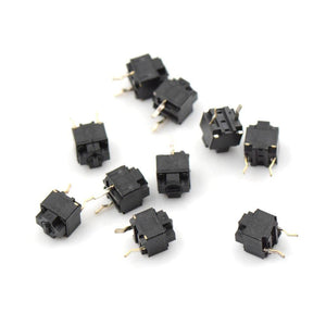 Planet Gates 200001056 10pcs/lot Original Mouse Square Micro Switch Button EVQP0E07K Micro Switch Microsoft Black Spots