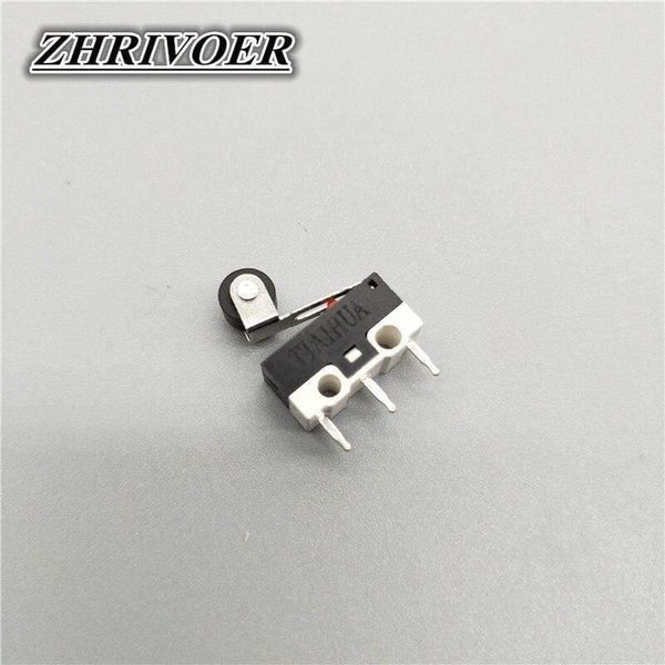 Planet Gates 200001056 10Pcs Micro Limit Switch Push Button Switch 1A 125V AC Mouse Switch 3Pins Long Handle Roller Lever Arm SPDT 12* 6 *6mm TIAIHUA