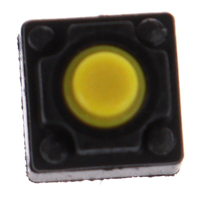 Planet Gates 200001056 10pcs Mute Button 6*6*7.3mm Silent Switch Wireless Mouse Wired Mouse Button Micro Switch Yellow Push Button Switch