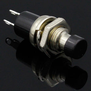 Planet Gates 200001056 10pcs  NO Normally Open Mini Momentary Spring Return Push Button Switches Black