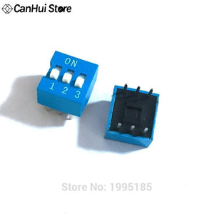 Planet Gates 200001056 10pcs Slide Type Switch Module 1 2 3 4 5 6 7 8 10 PIN 2.54mm Position Way DIP  Pitch Toggle Switch Blue Snap Switch Dial Switch