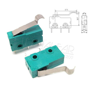 Planet Gates 200001056 16MM Curved handle Hzy Mini  Micro Switch Roller Lever Arm SPDT Snap Action LOT 5A 250V KW4-OZ KW4A NC-NO-C With Pulley 3 Feet Stroke Limit Switch