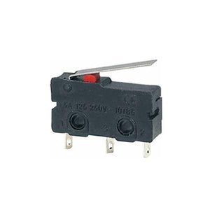 Planet Gates 200001056 16mm Lever 5Pcs Mini Micro Limit Switch NO NC 3 Pins PCB Terminals SPDT 5A 125V 250V 29mm Roller Arc Lever Snap Action Push Microswitches