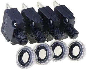 Planet Gates 200001056 1PCS Circuit Breaker MR1 3A,4A,5A,6A ,7A,8A,10A,15A,16A,18A,20A,25A ,30A  Thermal Switch Overload Protector Push Button And Cap