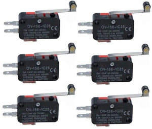 Planet Gates 200001056 1PCS V-156-1C25 15A The Micro Switch,  Push Button SPDT Momentary Snap Action Limit Switch, Travel Switch,