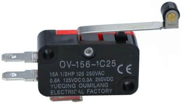 Planet Gates 200001056 1PCS V-156-1C25 15A The Micro Switch,  Push Button SPDT Momentary Snap Action Limit Switch, Travel Switch,