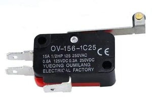 Planet Gates 200001056 1PCS V-156-1C25 15A The Micro Switch,  Push Button SPDT Momentary Snap Action Limit Switch, Travel Switch,