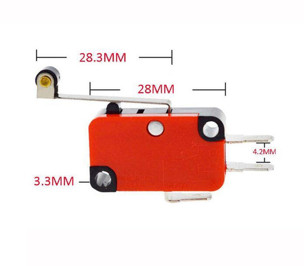 Planet Gates 200001056 1PCS V-156-1C25 15A The Micro Switch,  Push Button SPDT Momentary Snap Action Limit Switch, Travel Switch,