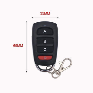 Planet Gates 200001056 433mhz DC 3.6V 6V 12V 24V 1CH Relay Wireless RF Remote Control Switch Module With 4buttons Transmitter Power LED Lamp Light DIY