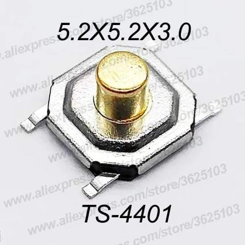 Planet Gates 200001056 4X4X3.0 SMD / QTY 50PCS 50PCS/LOT SMD 4*4*1.5MM~7MM 4X4X1.5MM~7MM 5.2mm X 5.2mm Tactile Tact Push Button Micro Switch Momentary Push Button Copper Head
