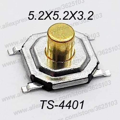 Planet Gates 200001056 4X4X3.2 SMD / QTY 50PCS 50PCS/LOT SMD 4*4*1.5MM~7MM 4X4X1.5MM~7MM 5.2mm X 5.2mm Tactile Tact Push Button Micro Switch Momentary Push Button Copper Head