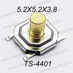 Planet Gates 200001056 4X4X3.8 SMD / QTY 50PCS 50PCS/LOT SMD 4*4*1.5MM~7MM 4X4X1.5MM~7MM 5.2mm X 5.2mm Tactile Tact Push Button Micro Switch Momentary Push Button Copper Head