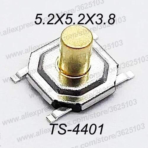 Planet Gates 200001056 4X4X3.8 SMD / QTY 50PCS 50PCS/LOT SMD 4*4*1.5MM~7MM 4X4X1.5MM~7MM 5.2mm X 5.2mm Tactile Tact Push Button Micro Switch Momentary Push Button Copper Head