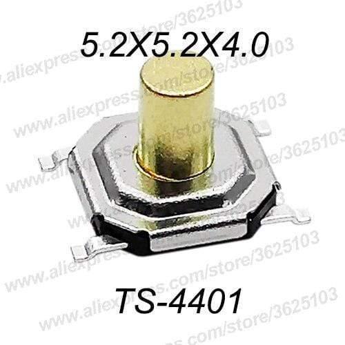 Planet Gates 200001056 4X4X4.0 SMD / QTY 50PCS 50PCS/LOT SMD 4*4*1.5MM~7MM 4X4X1.5MM~7MM 5.2mm X 5.2mm Tactile Tact Push Button Micro Switch Momentary Push Button Copper Head