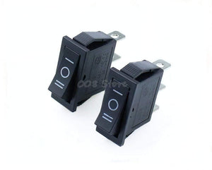 Planet Gates 200001056 5 Pcs X AC 15A 250V /20A 125V 3 Pin SPDT KCD3 ON-OFF-ON 3 Position BLACK Boat Rocker Switch